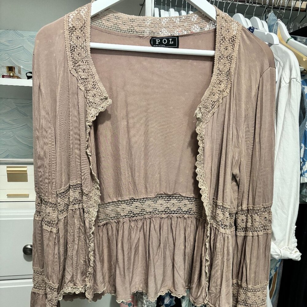 POL Mineral Washed Cardigan size Small